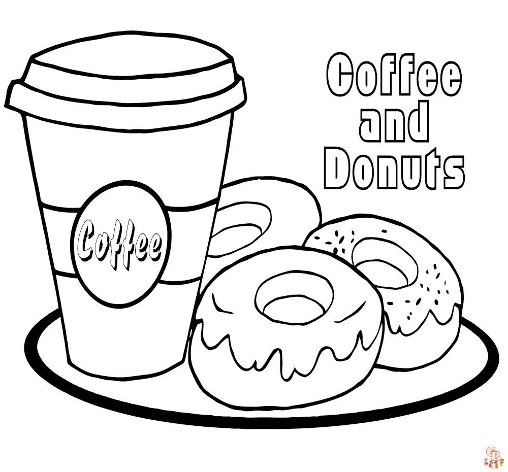 Coffee Coloring Pages 1