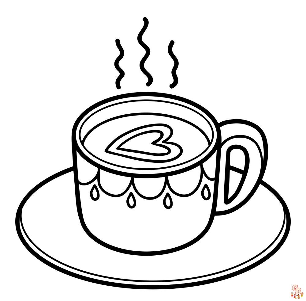 Coffee Coloring Pages 3