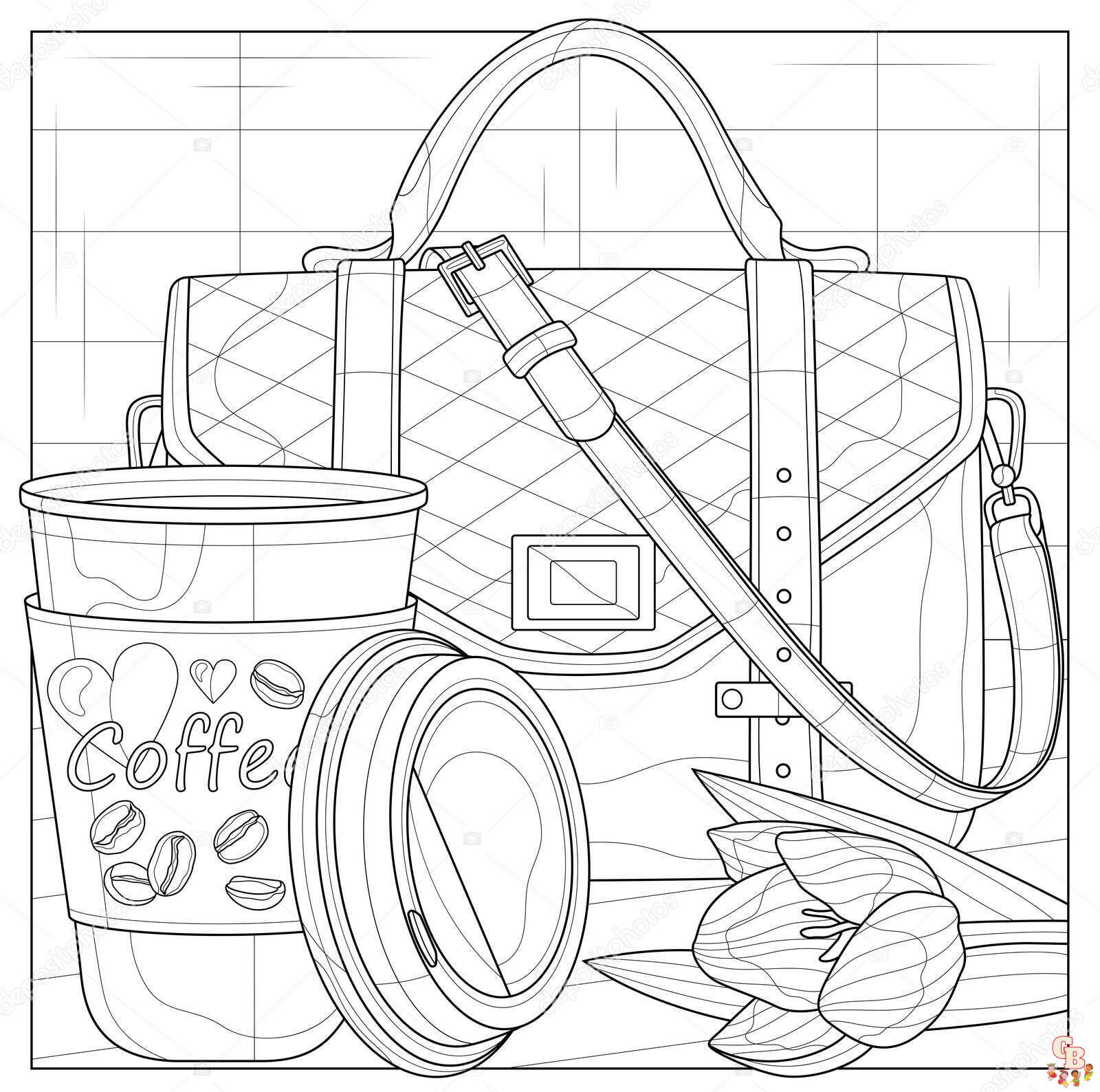 Coffee Coloring Pages 5