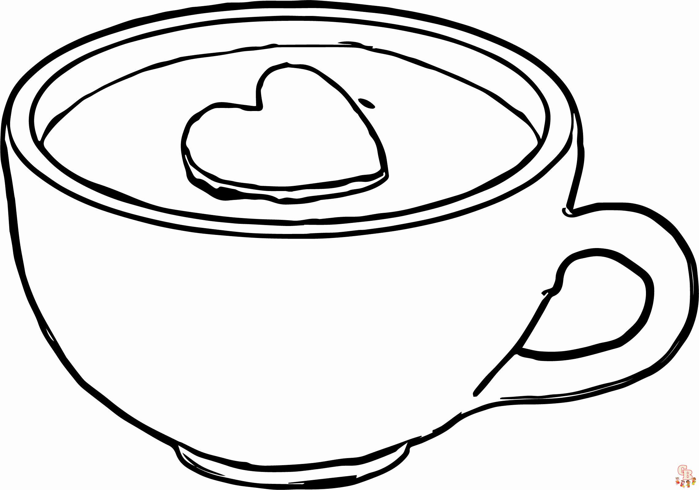 Coffee Coloring Pages 9