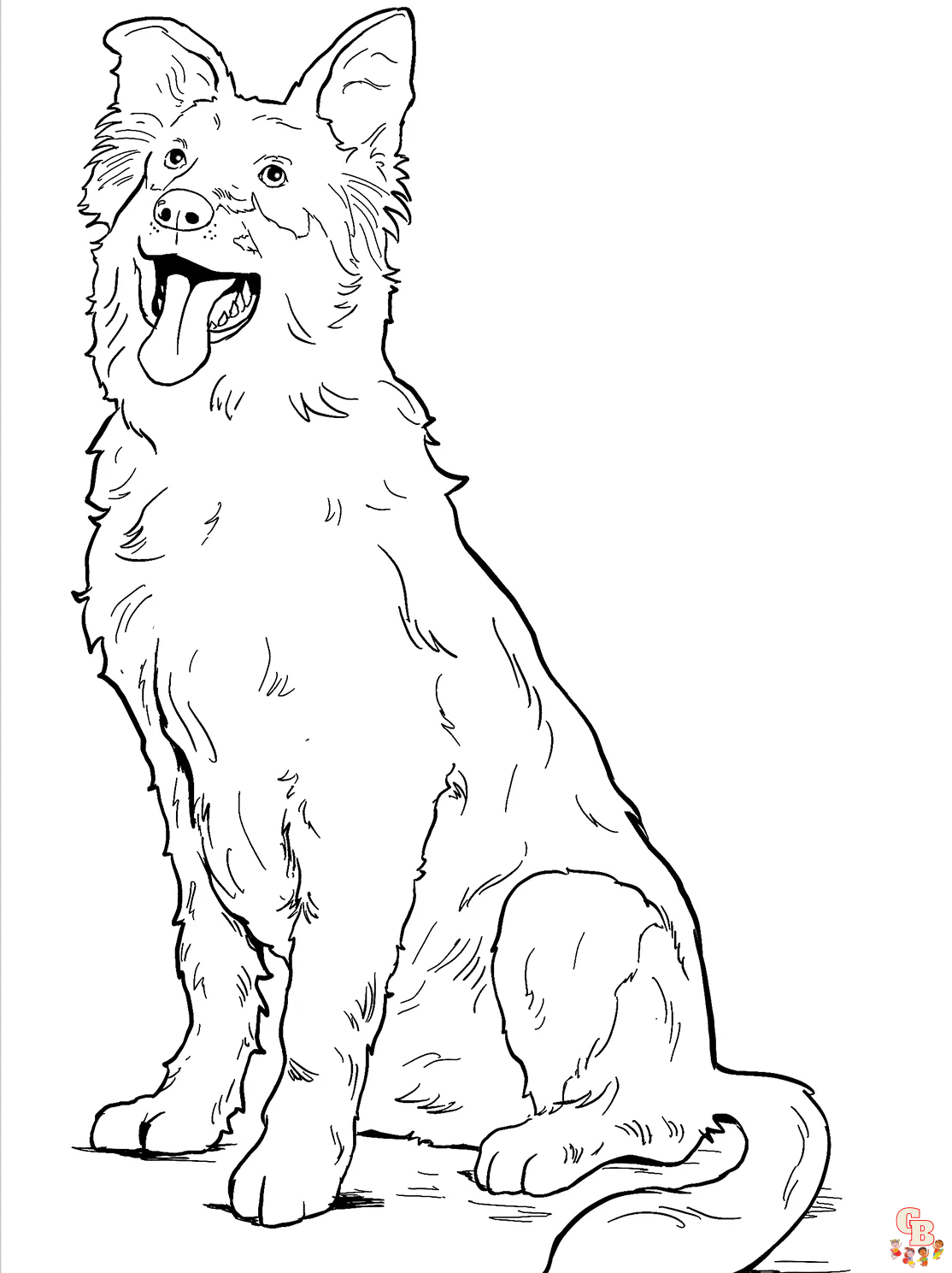 Collie Coloring Pages 1