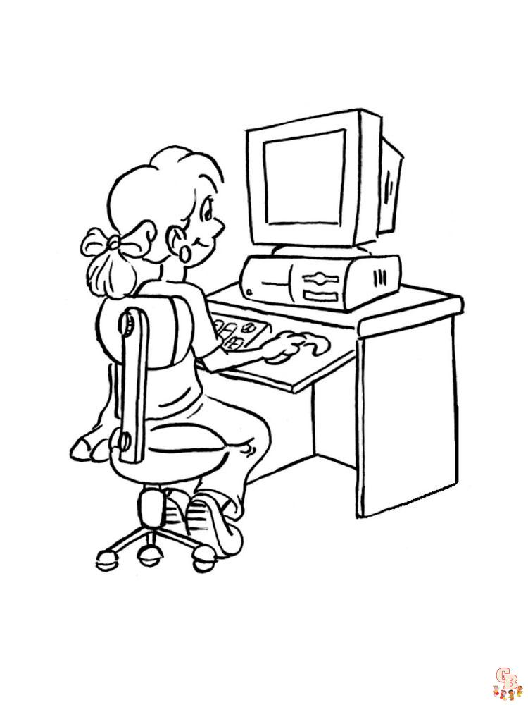 Computer Coloring Pages 14