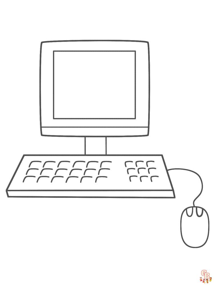 computer parts coloring pages