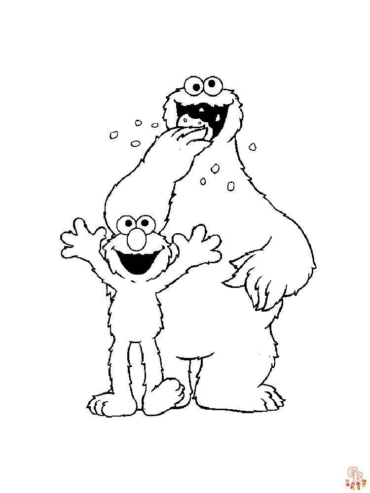 Cookie Monster Coloring Pages 10