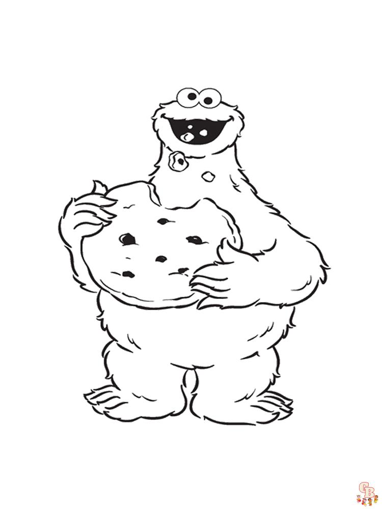 Cookie Monster Coloring Pages 12