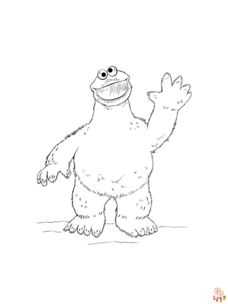 Cookie Monster Coloring Pages 13