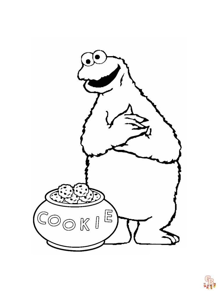 Cookie Monster Coloring Pages 6