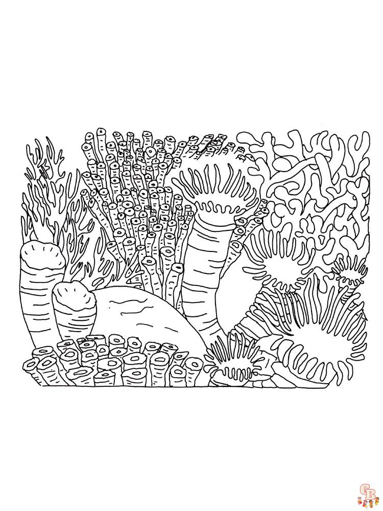 Coral coloring pages 13