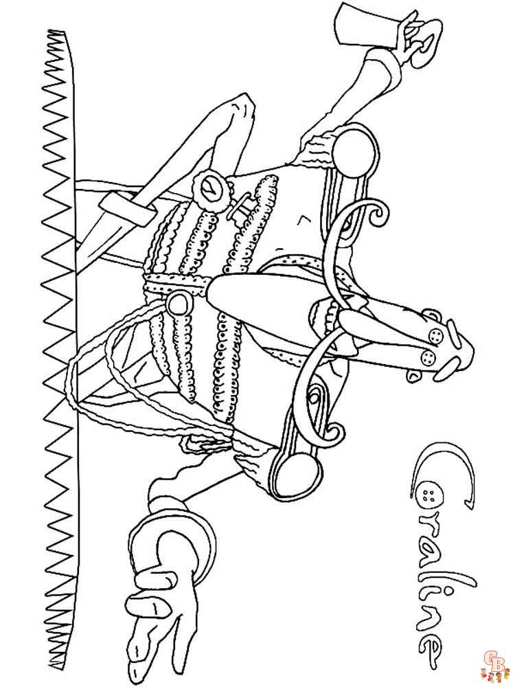 Coraline Coloring Pages 12