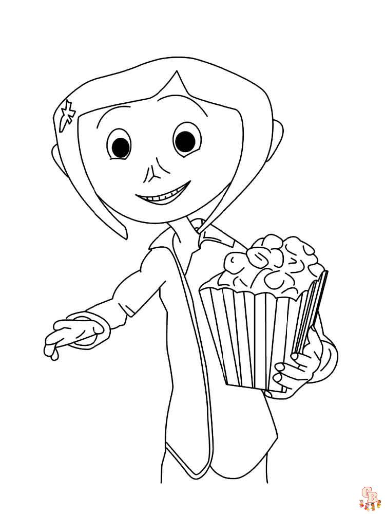 Coraline Coloring Pages 7
