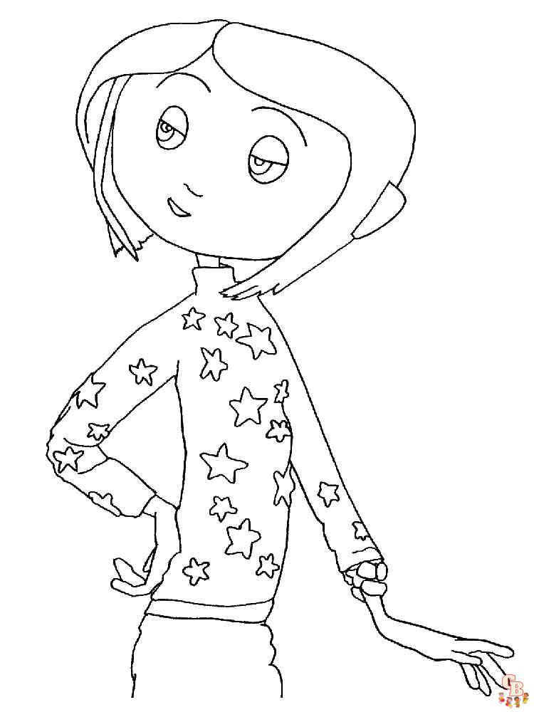 Coraline Coloring Pages 8
