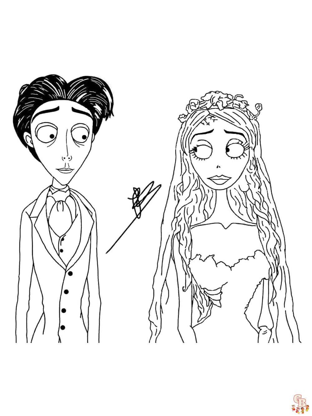 Corpse Bride Coloring Pages 3