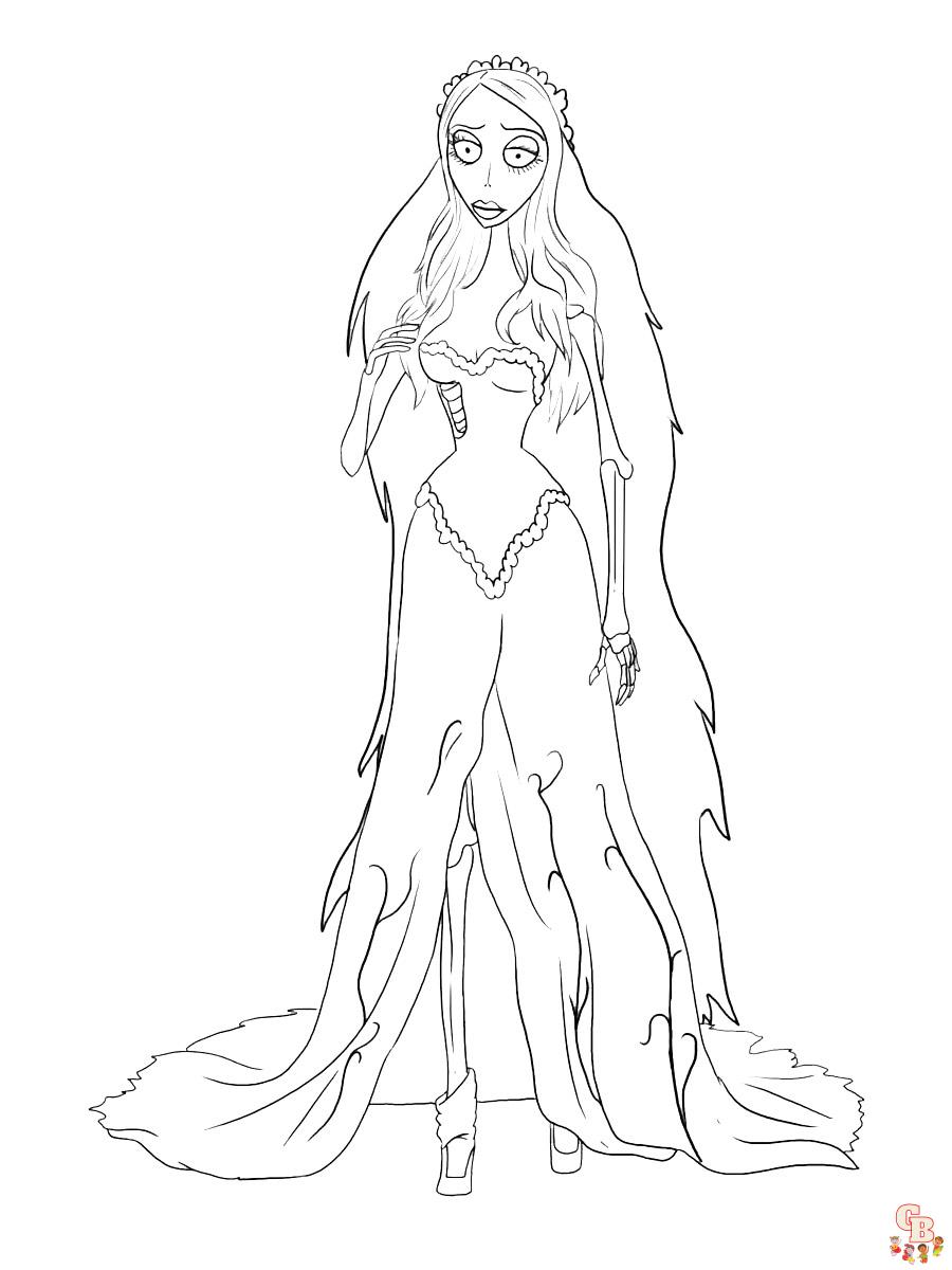 Corpse Bride Coloring Pages 4