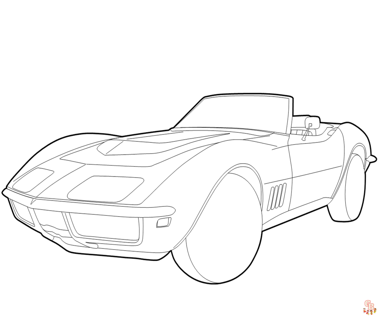 Corvette Coloring Pages 1