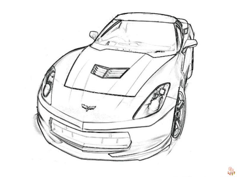 Corvette Coloring Pages 2