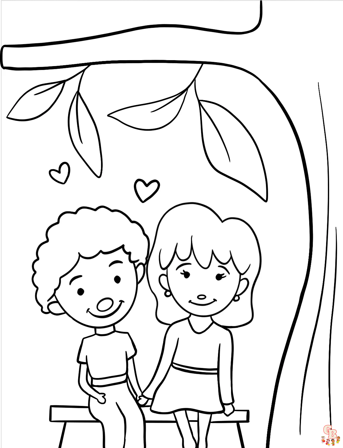 Couple Coloring Pages