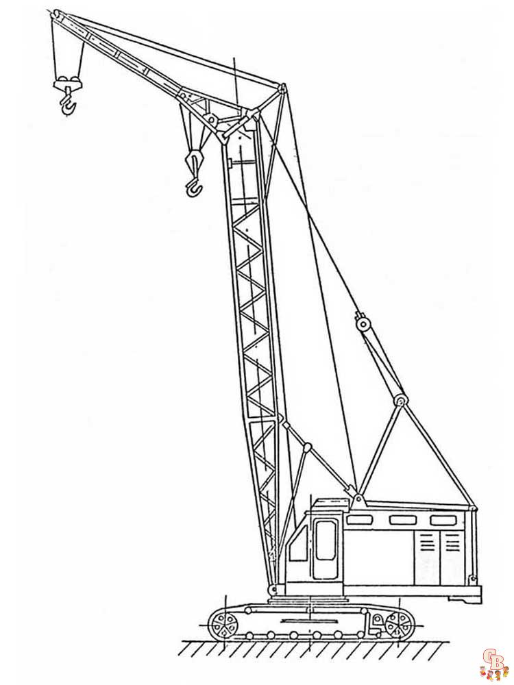 Crane coloring pages 10