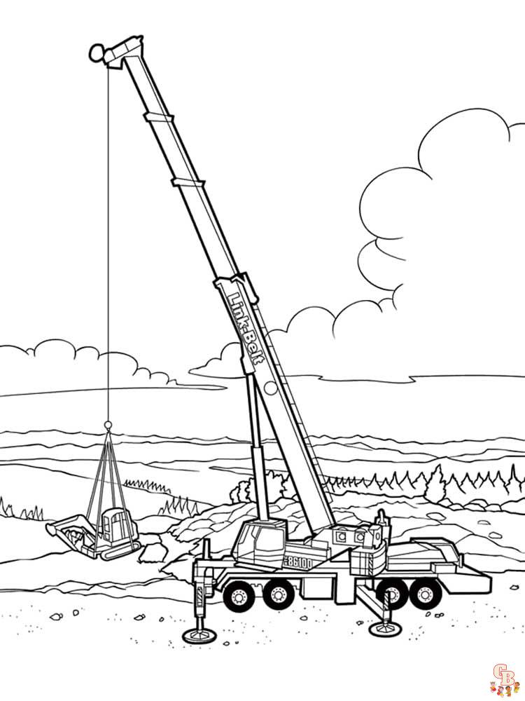 Crane coloring pages 9