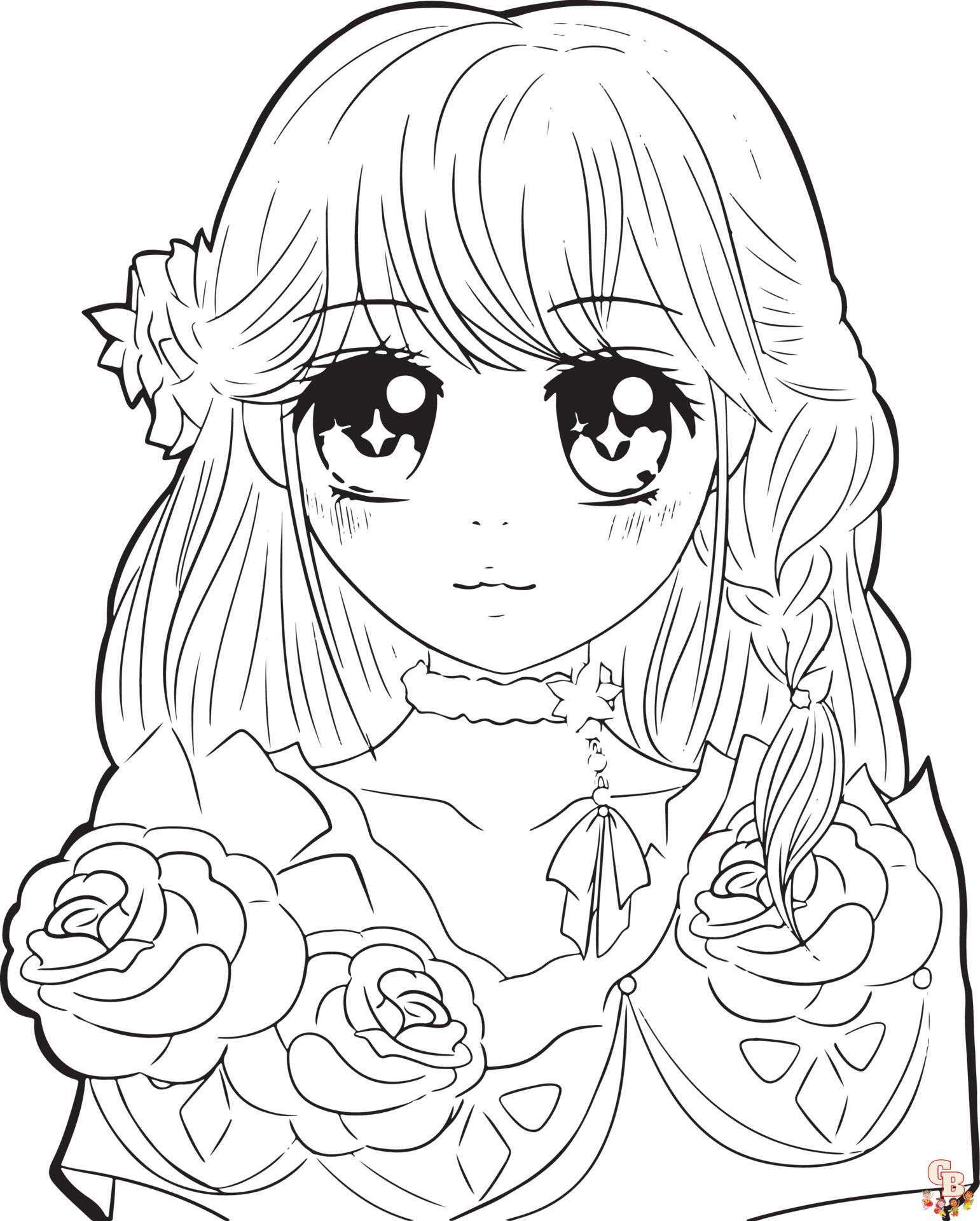 54 Anime Coloring Pages (Free PDF Printables)