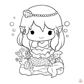 Cute Anime coloring pages 4