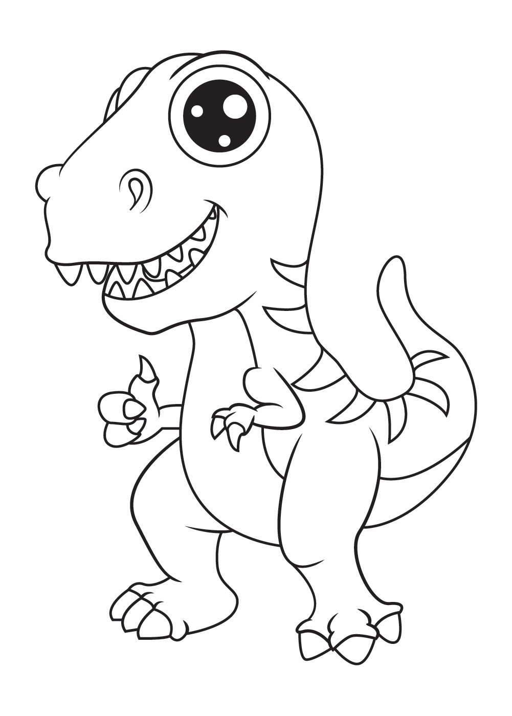 Cute Dinosaur Coloring Pages