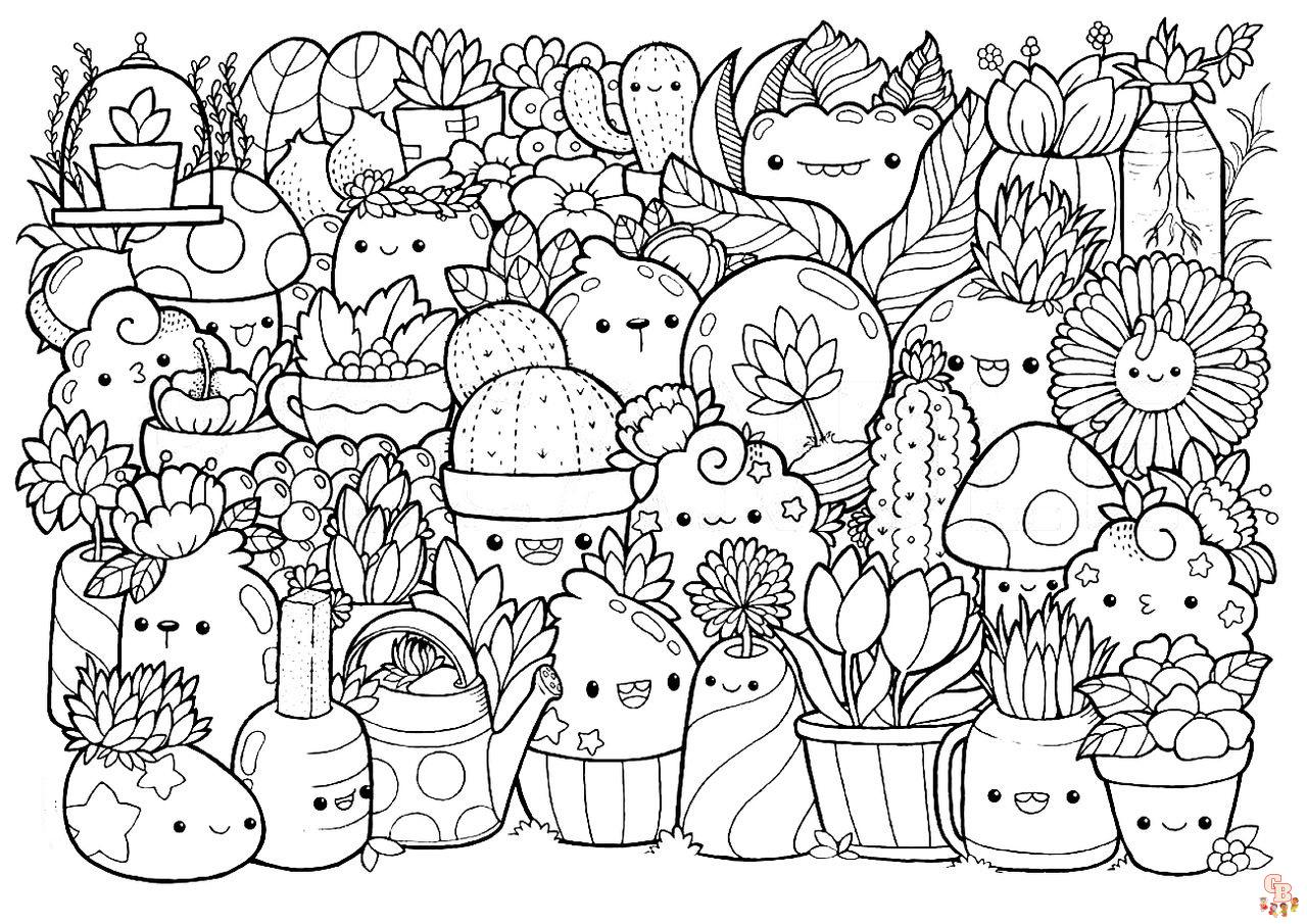 Cute Doodle Coloring Pages 10
