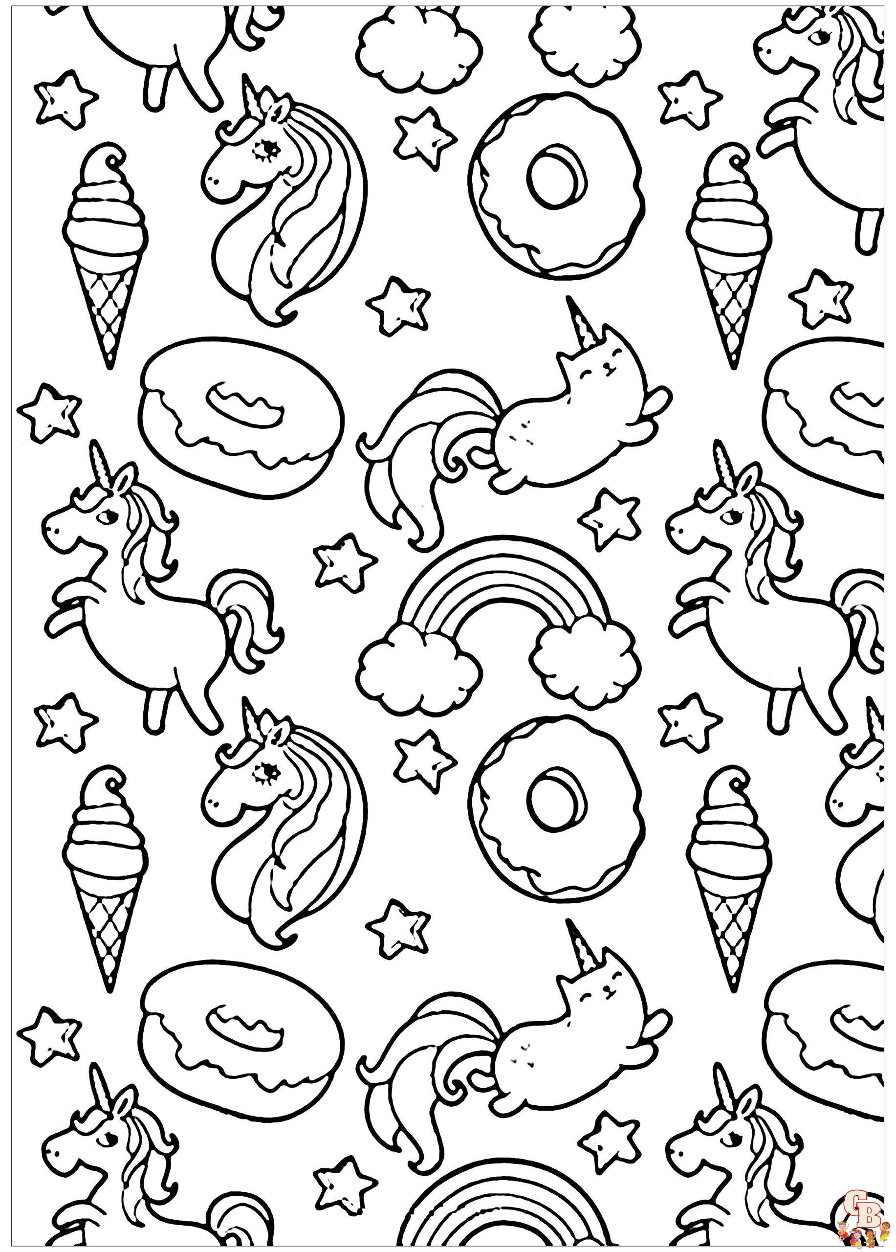 Cute Doodle Coloring Pages 2