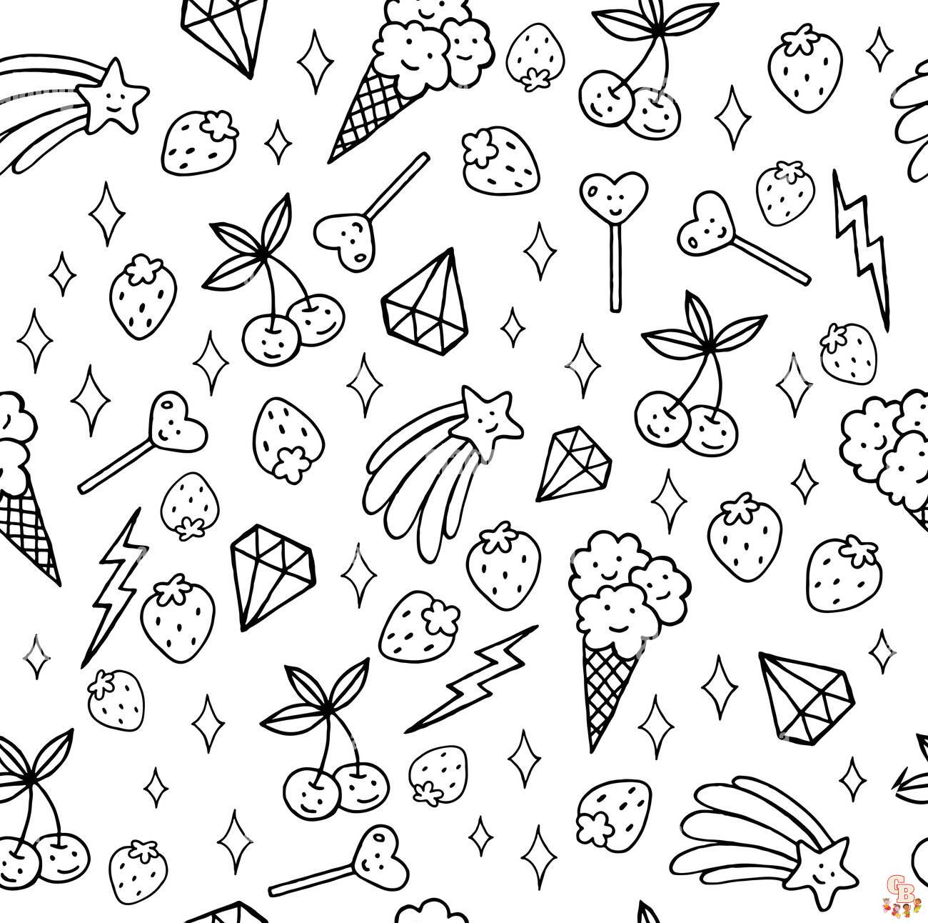 Cute Doodle Coloring Pages 3