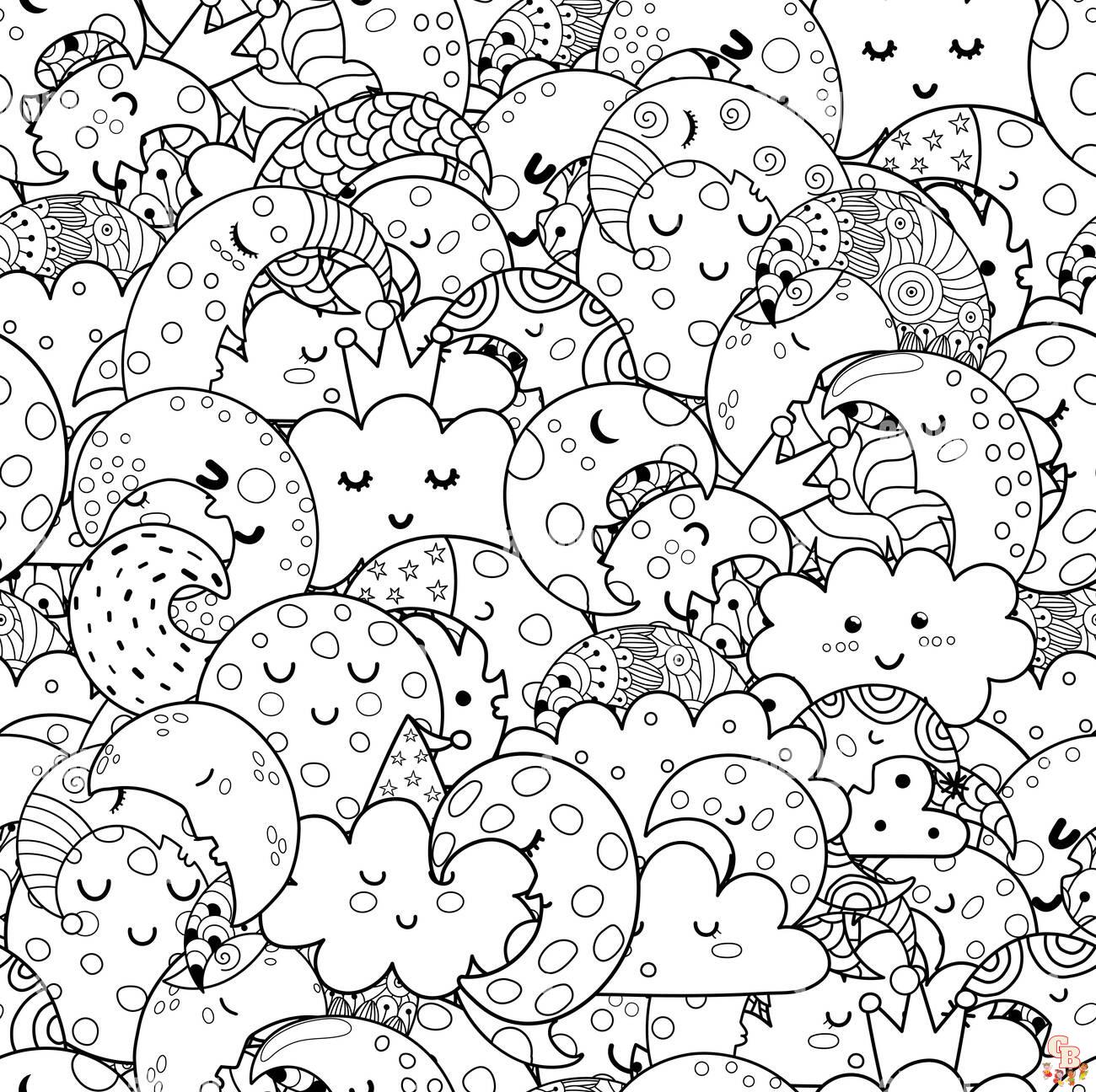 Cute Doodle Coloring Pages 4