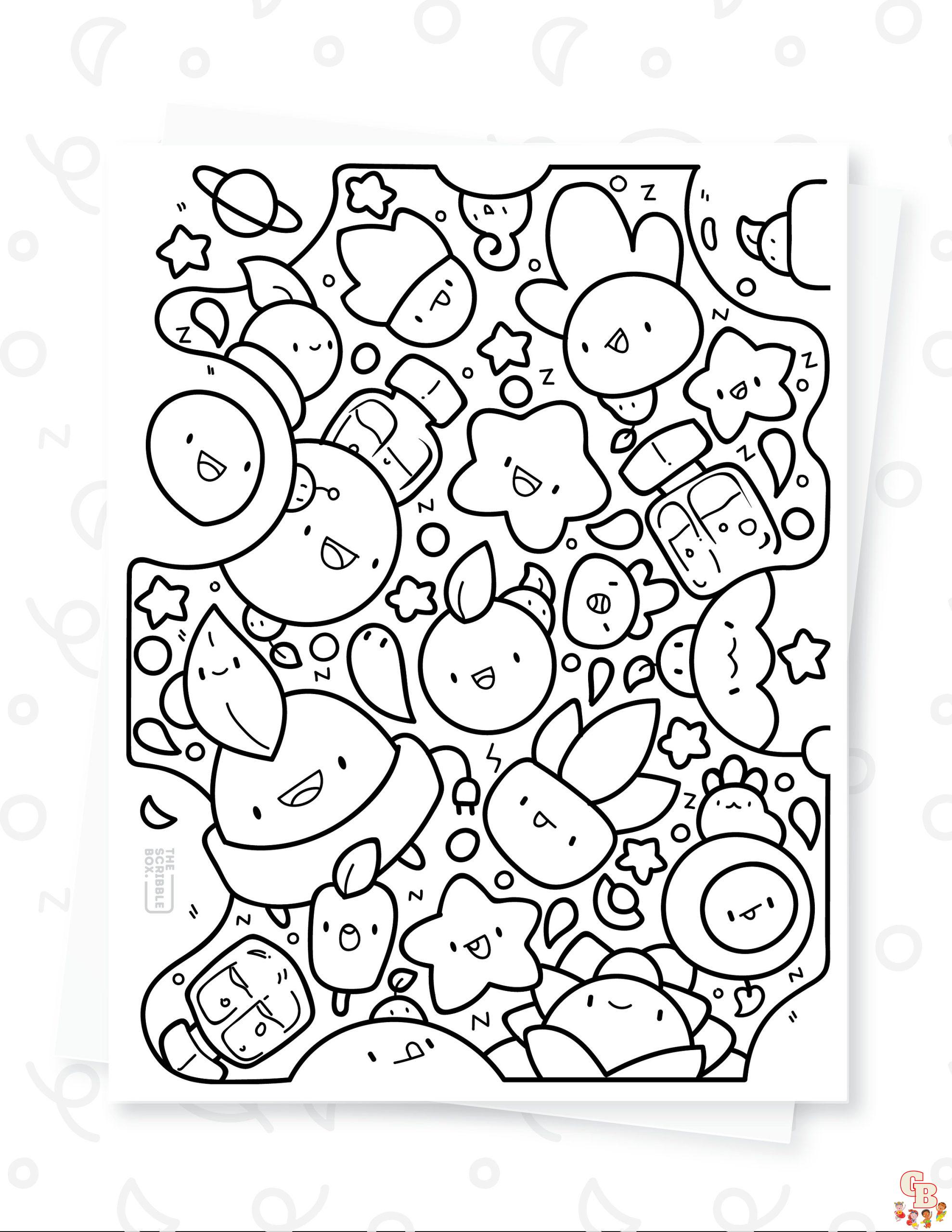 Cute Doodle Coloring Pages 8