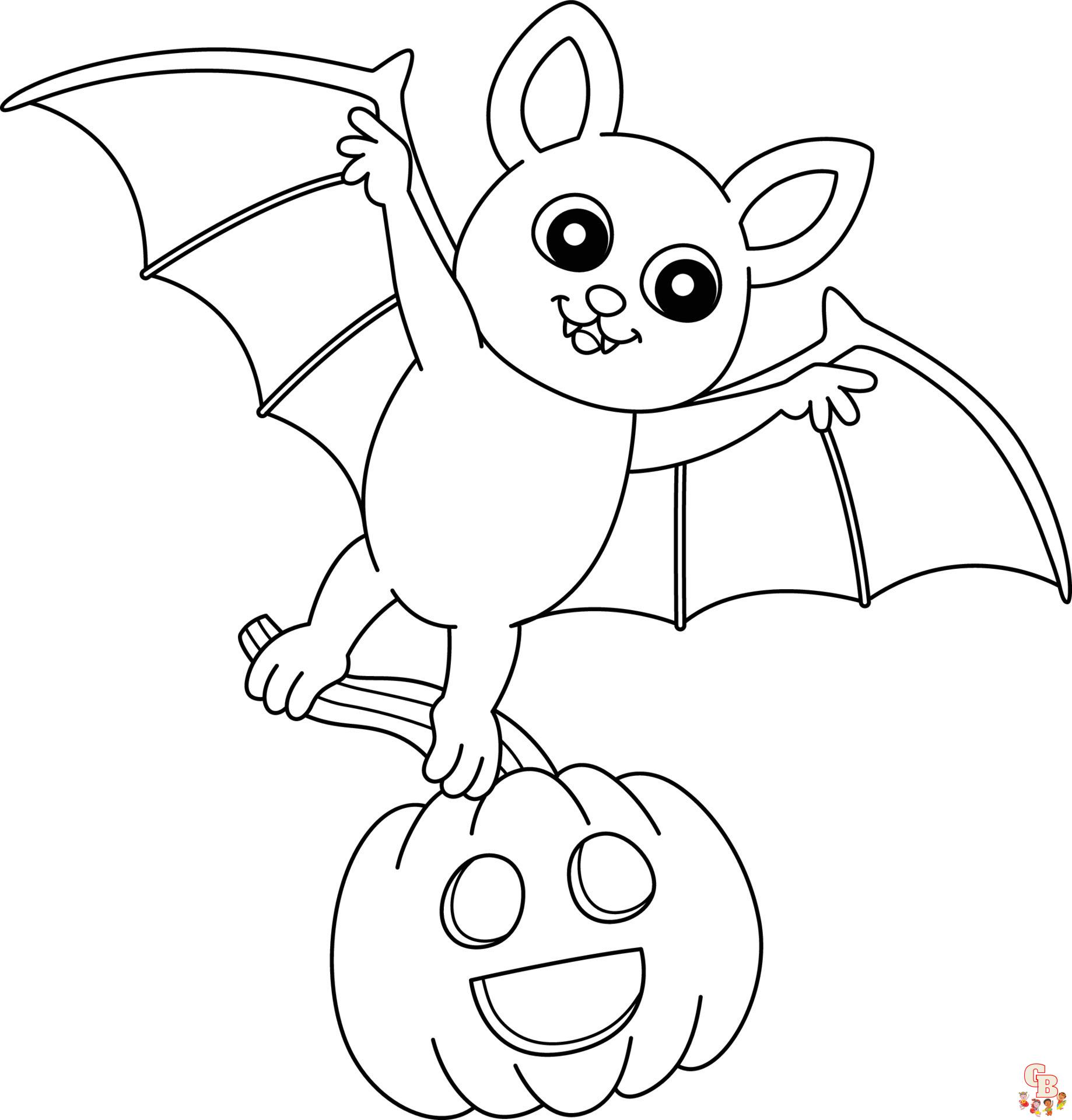 Easy Cute Halloween Coloring Pages - Printable and Free Coloring
