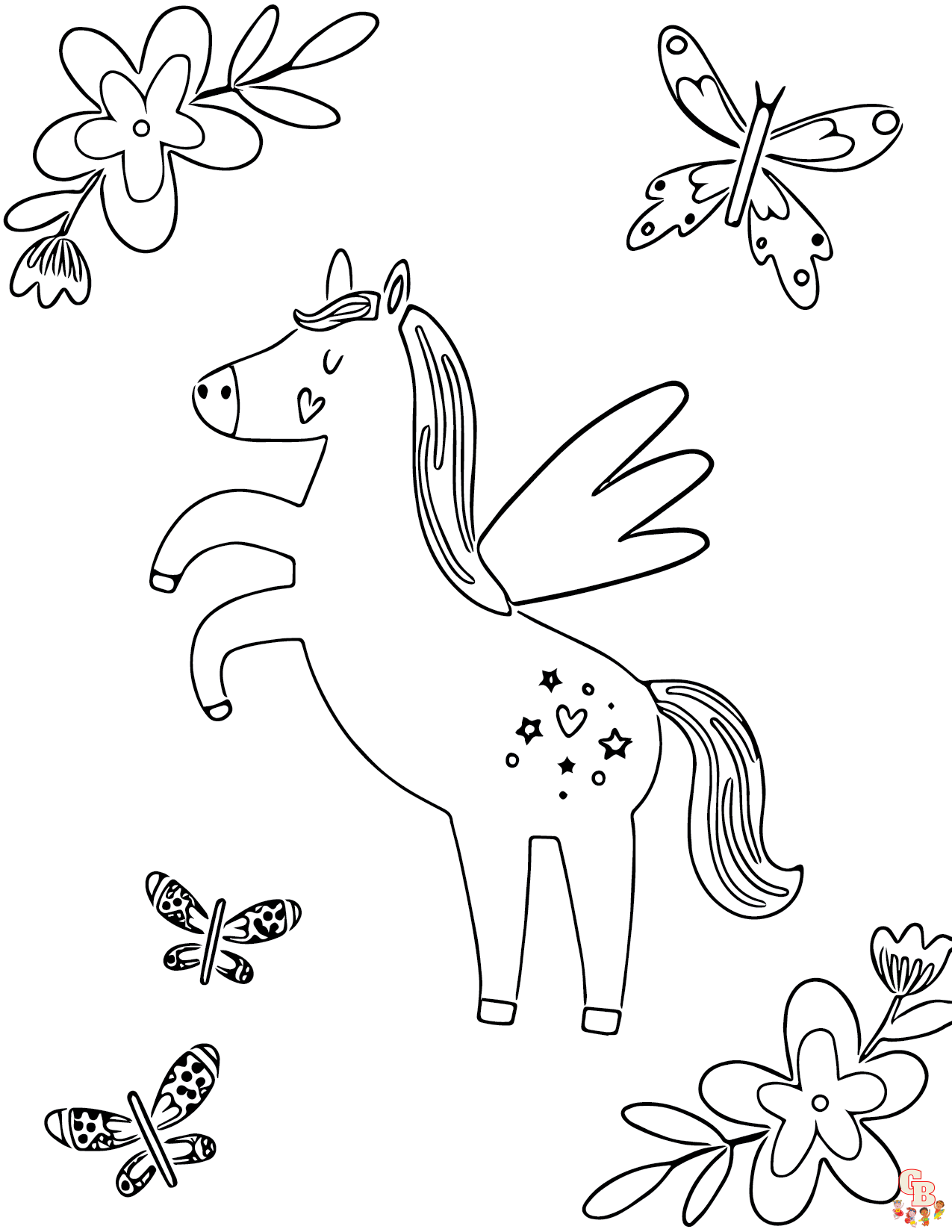 cavalos fofos imprimir 10 –  – Desenhos para Colorir