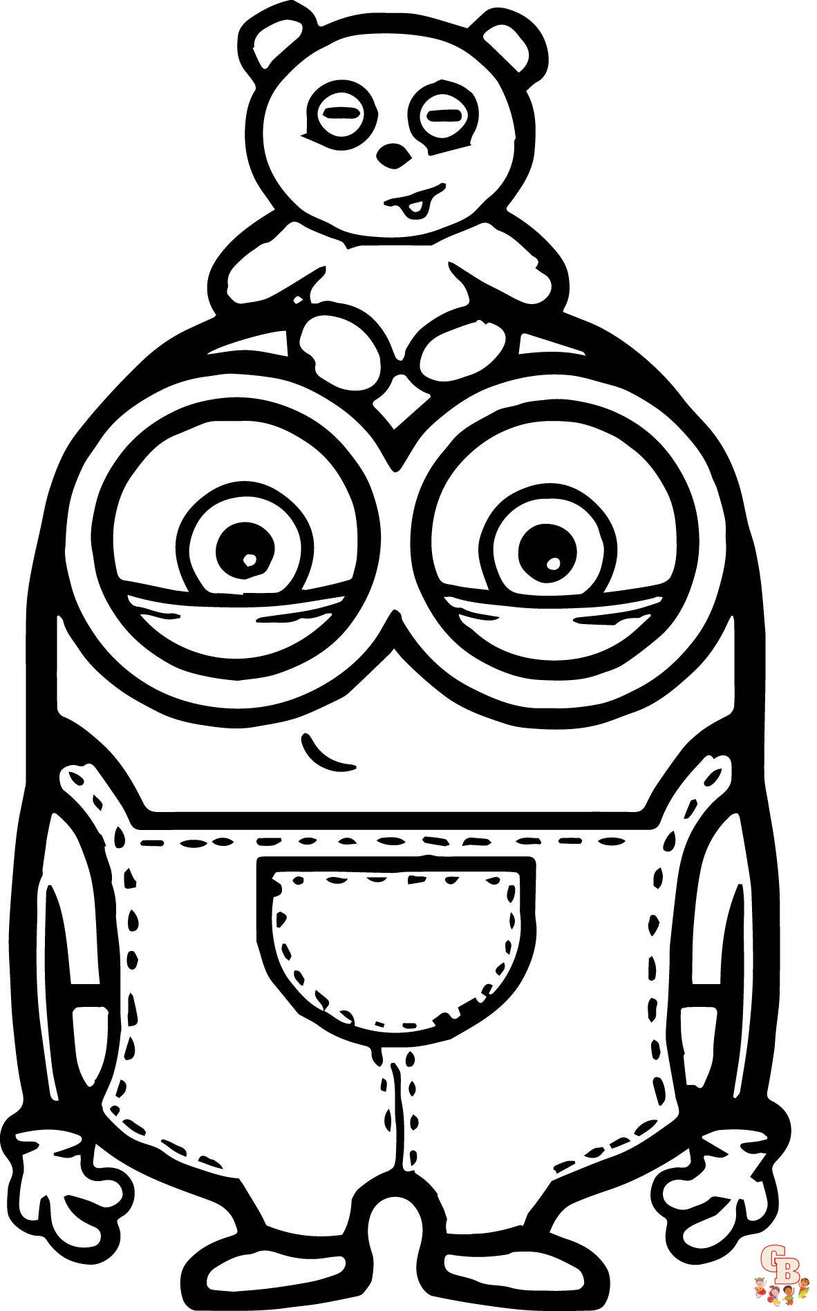 Cute Minions Coloring Pages
