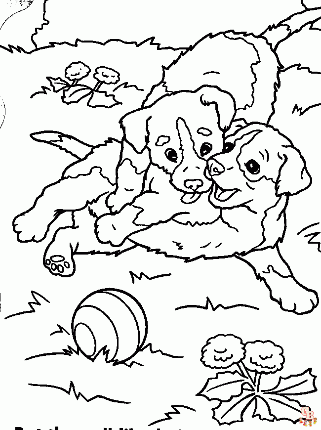 Free Cute Puppy Coloring Pages - Printable Sheets for Kids