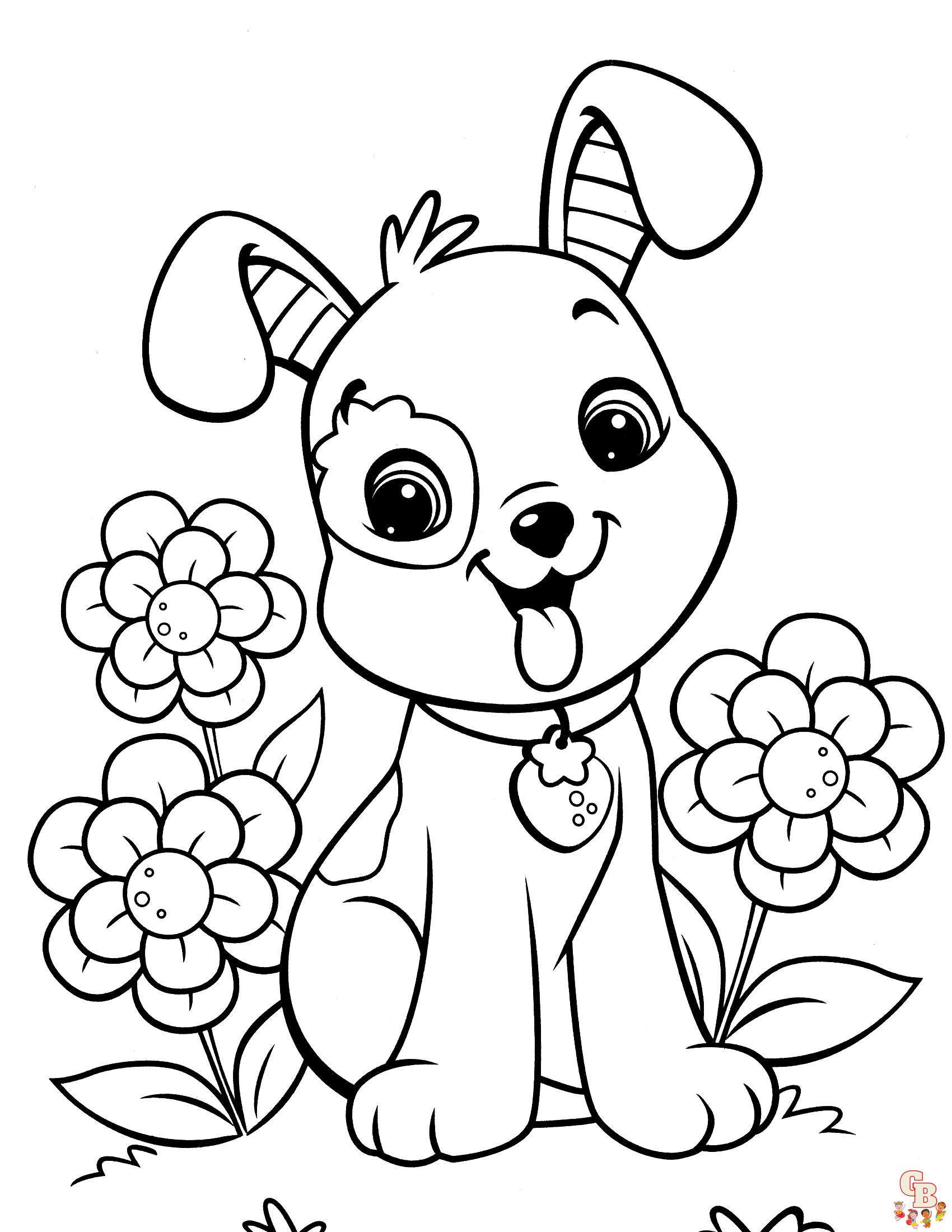 puppies love coloring pages