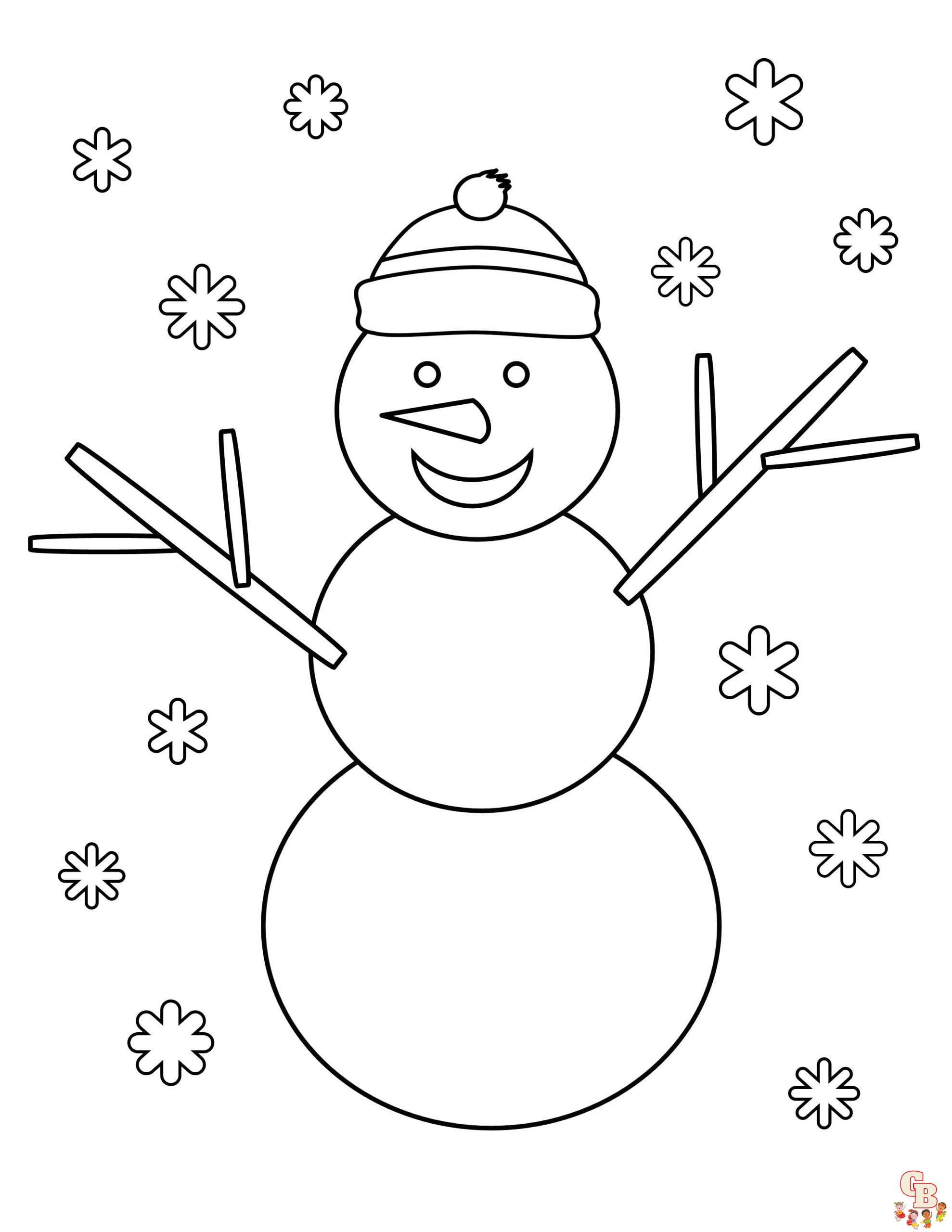 Cute Winter Coloring Pages 6