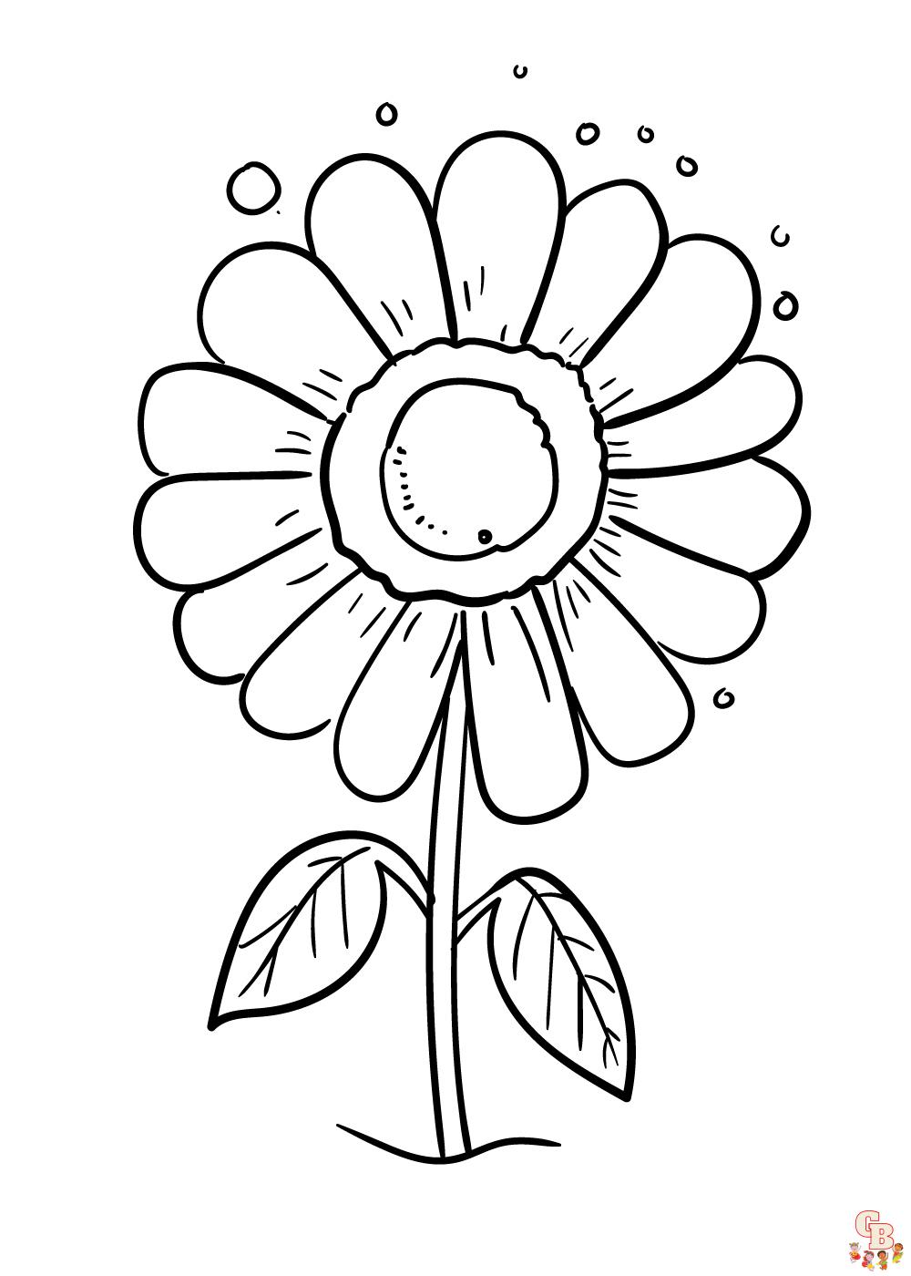 Daisy Coloring Pages 10