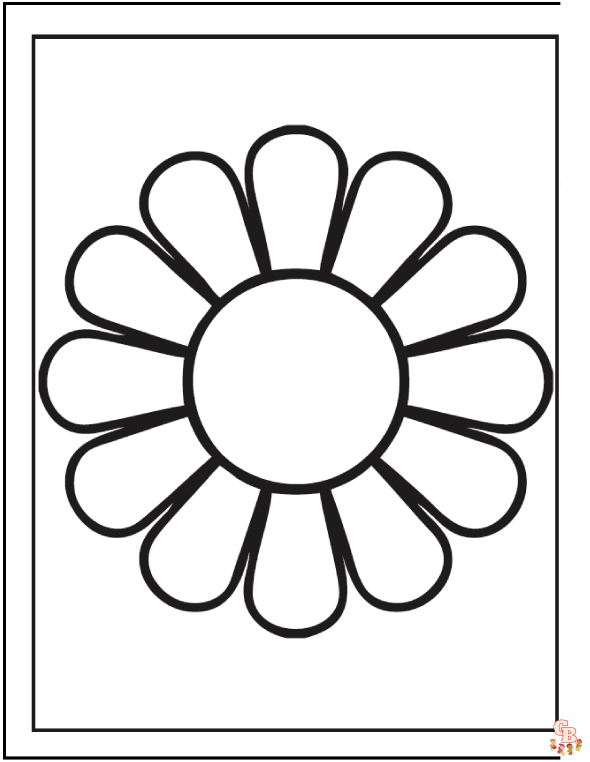 Daisy Coloring Pages 5