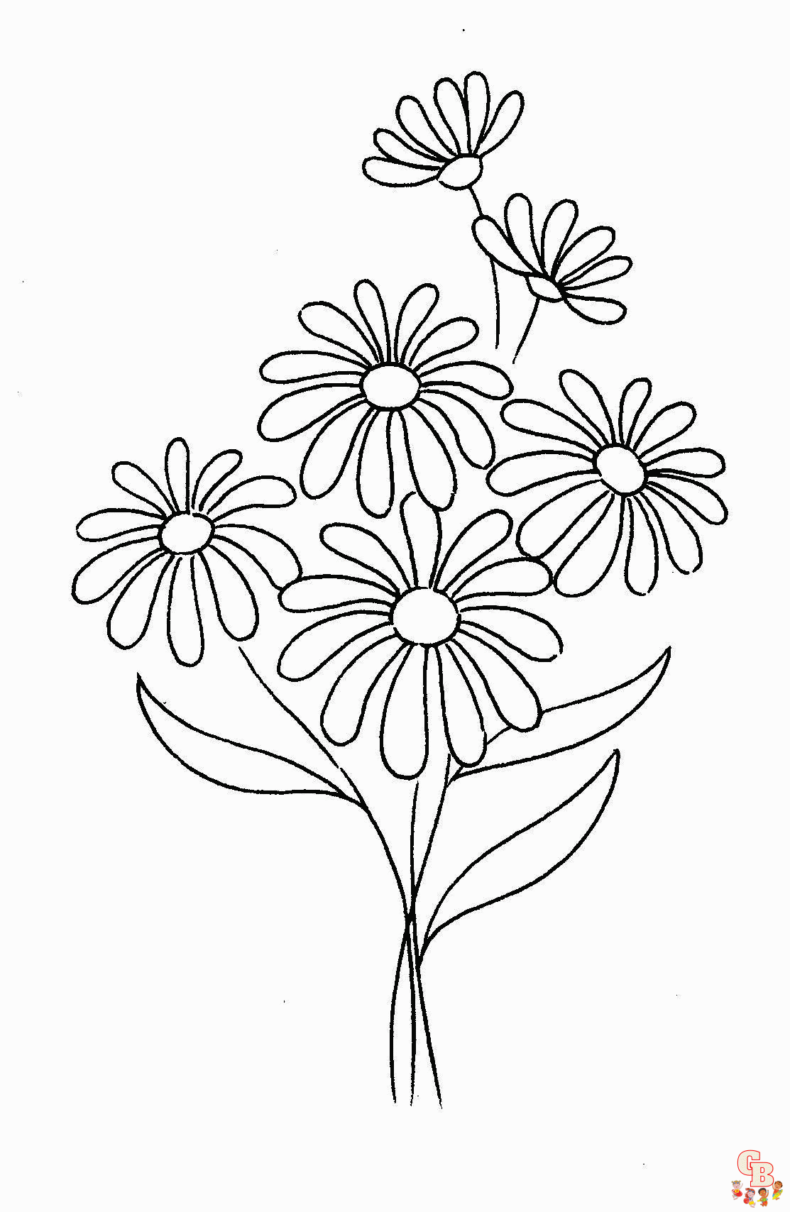 Daisy Coloring Pages 7