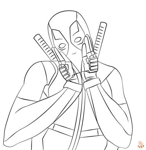 Deadpool Coloring Pages 5