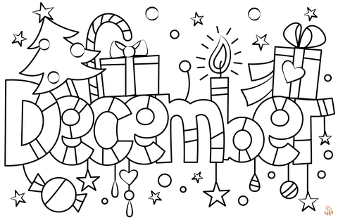 December Coloring Pages 1