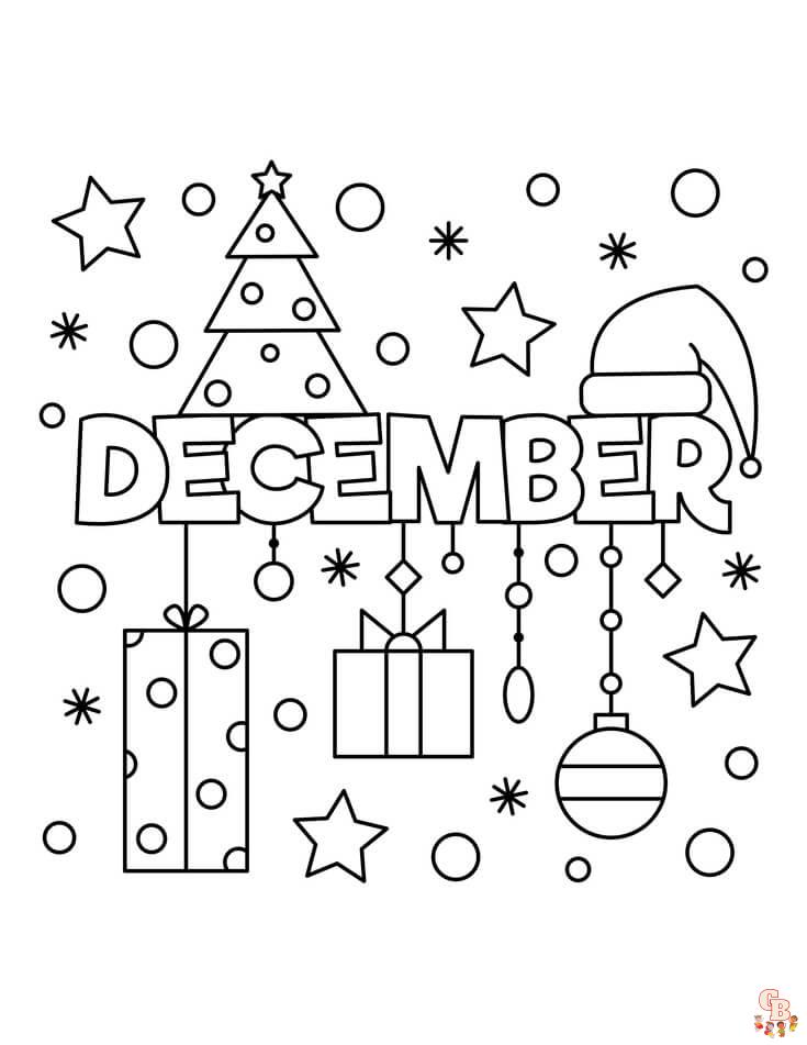 December Coloring Pages 2