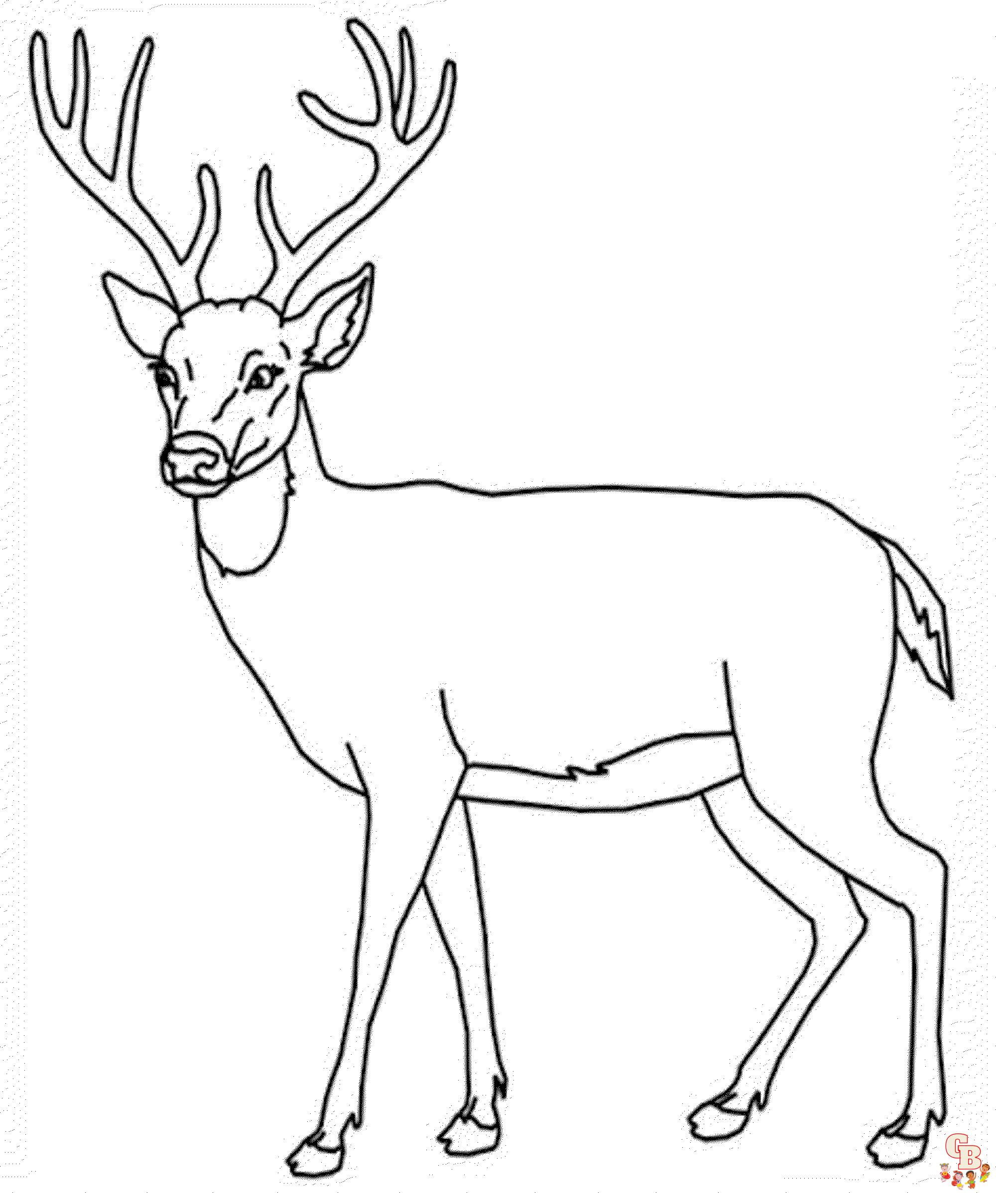 Deer Coloring Pages 1