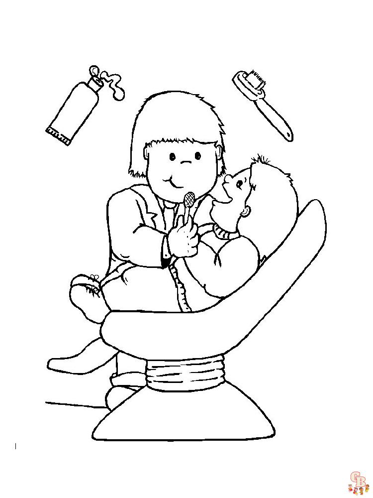 Dentist Coloring Pages 10