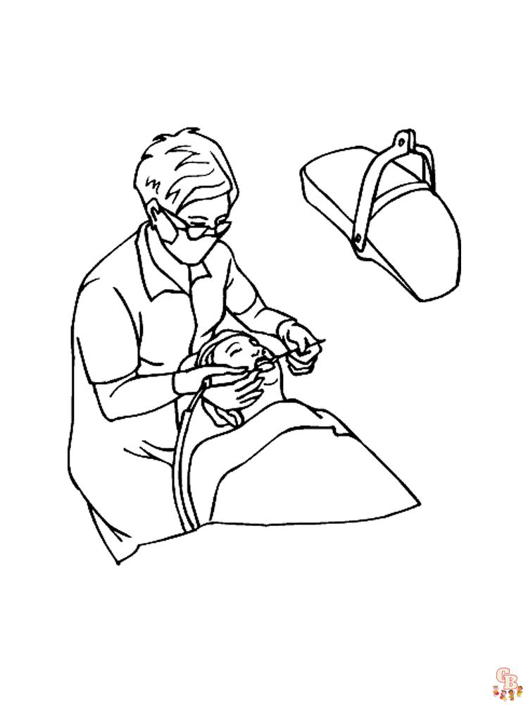 Dentist Coloring Pages 12