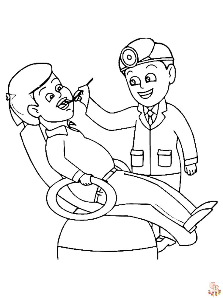 Dentist Coloring Pages 15