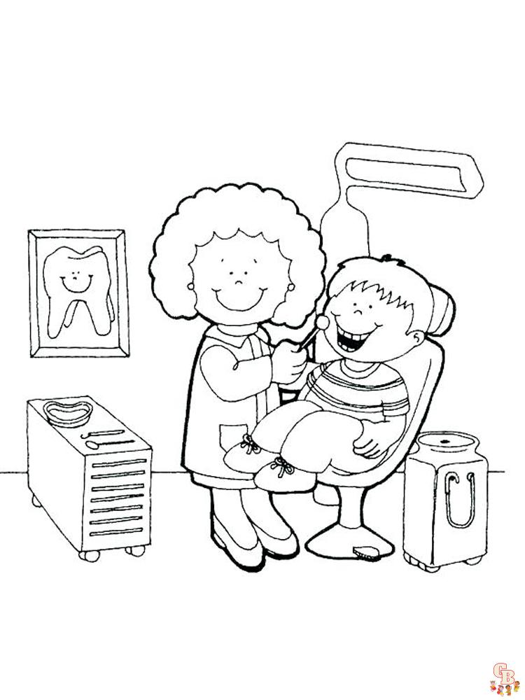 Dentist Coloring Pages 2