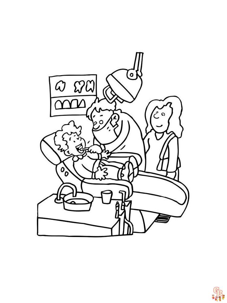 Dentist Coloring Pages 3