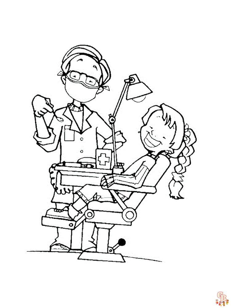 Dentist Coloring Pages 4