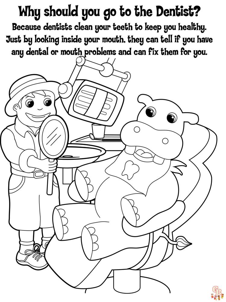 Dentist Coloring Pages 7